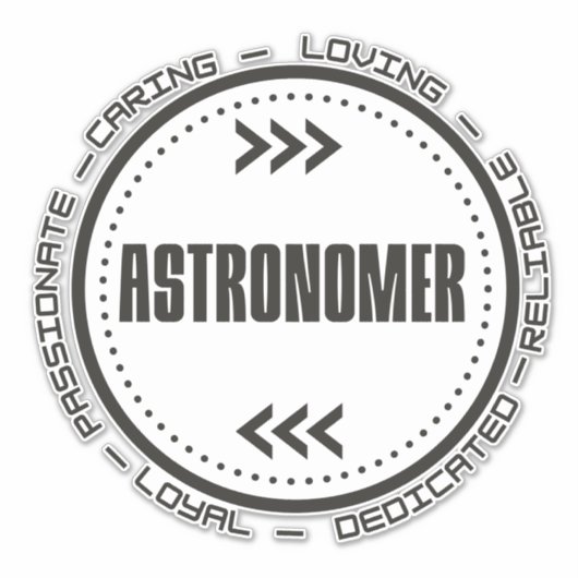 Bester Astronom Aufkleber (Vorderseite)