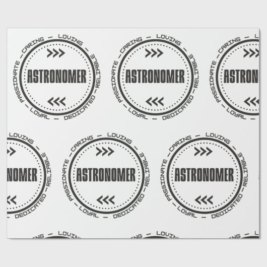 Bester Astronom Geschenkpapier (Flach)