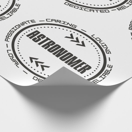 Bester Astronom Geschenkpapier (Ecke)