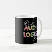 Bester Audiologe je Doktor der Audiologie Geschenk Kaffeetasse (VorderseiteRechts)