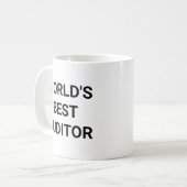 Bester Auditor der Welt Lustiges Geschenk für Koll Kaffeetasse (Vorderseite Links)