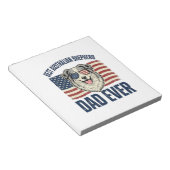 Bester Australian Shepherd Vater überhaupt Patriot Notizblock (angewinkelt)