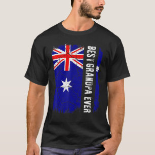 Bester australischer Großvater je Australier Flagg T-Shirt