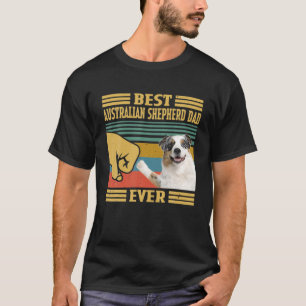 Bester australischer Schäferhund-Vater je Vintag V T-Shirt