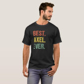 Bester Axel je Retro Name Spaß Nickname T-Shirt (Vorne ganz)