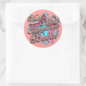 Bester Baba der Welt Runder Aufkleber (Tasche)