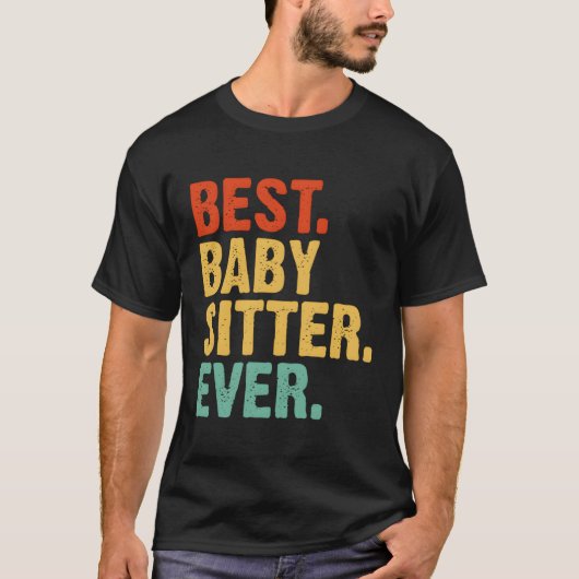 Bester Babysitter je Babysitting-Kindermädchen T-Shirt (Vorderseite)