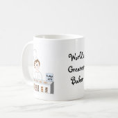 Bester Bäcker der Welt Kaffeetasse (Vorderseite Links)