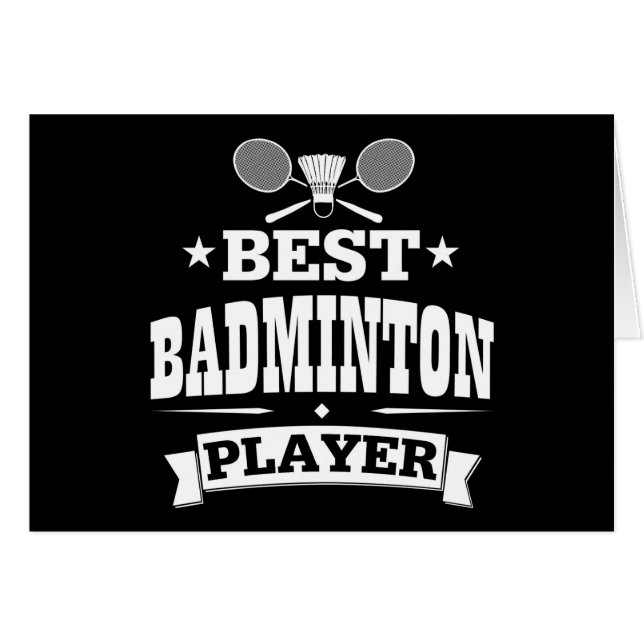 Bester Badminton-Spieler (Vorderseite (Horizontal))
