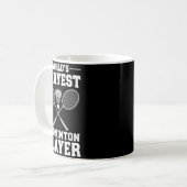 Bester Badminton-Spieler der Welt Kaffeetasse (Vorderseite Links)
