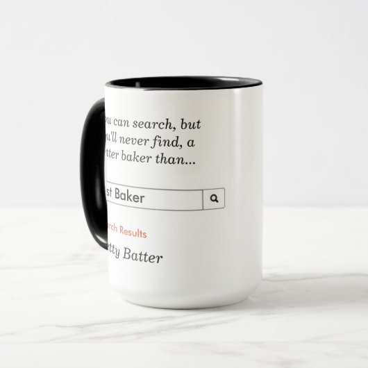 Bester Baker Tasse (Vorderseite Links)