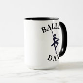 Bester "BALLET VATER" je! Der Tanzkaffee des Vater Tasse (VorderseiteRechts)