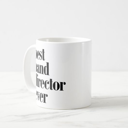 Bester Band-Direktor Ever Mug! Kaffeetasse (Vorderseite Links)