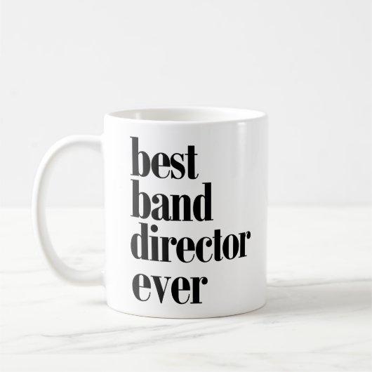 Bester Band-Direktor Ever Mug! Kaffeetasse (Links)