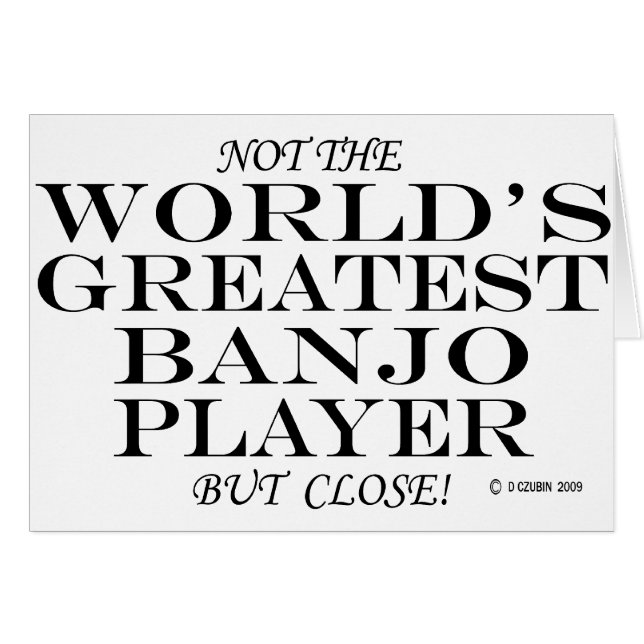 Bester Banjo Player Nah (Vorderseite (Horizontal))