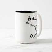 Bester "Banjo VATER" jemals! Vatermusik Zweifarbige Tasse (VorderseiteRechts)