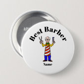 Bester Barber Button - Älterer Barber (Vorne & Hinten)