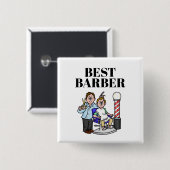 Bester Barberknopf - Frisur kürzen Button (Vorne & Hinten)