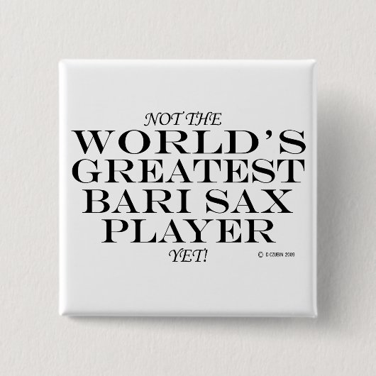 Bester Bari Sax Player Button (Vorderseite)