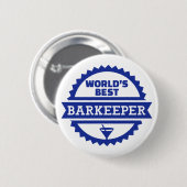 Bester Barkeeper-Barkeeper der Welt Button (Vorne & Hinten)