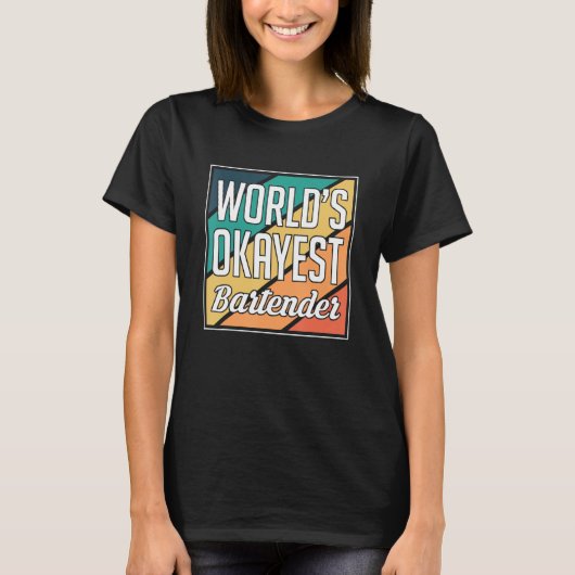Bester Barkeeper der Welt Barkeeper T-Shirt (Vorderseite)