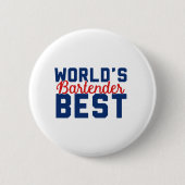 Bester Barkeeper der Welt Button (Vorderseite)