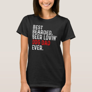Bester Bartbeer Liebling Vater je Hundebesitzer Pu T-Shirt