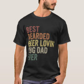 Bester Bartbeer Lovin' Hund Vater je T-Shirt (Vorderseite)