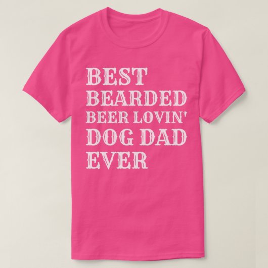Bester Bartbeer Lovin Vater T-Shirt (Design vorne)