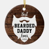 Bester Bartdäne je Personalisierter Bauernhof Keramik Ornament (Vorne)