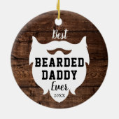 Bester Bartdäne je Personalisierter Bauernhof Keramik Ornament (Hinten)