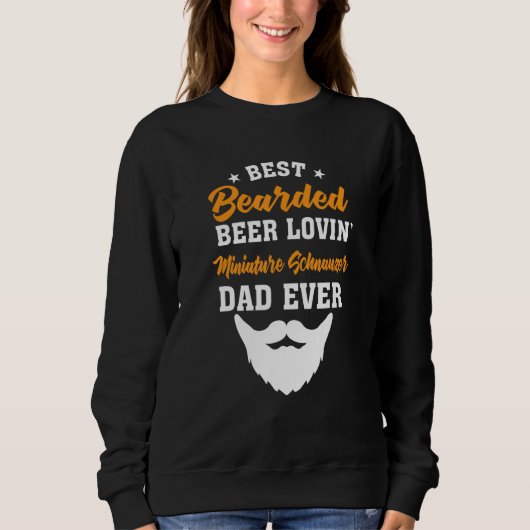 Bester bärtiger Bier liebender Australian Shepherd Sweatshirt (Vorderseite)