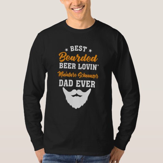 Bester bärtiger Bier liebender Australian-Shepherd T-Shirt (Vorderseite)