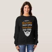 Bester bärtiger Bier liebender Miniature-Schnauzer Sweatshirt (Vorne ganz)