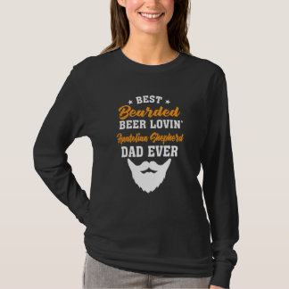 Bester bärtiger bierliebender Miniature-Schnauzer- T-Shirt