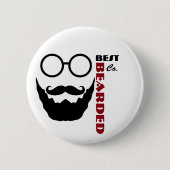 Bester bärtiger Knopf Button (Vorderseite)