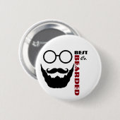Bester bärtiger Knopf Button (Vorne & Hinten)