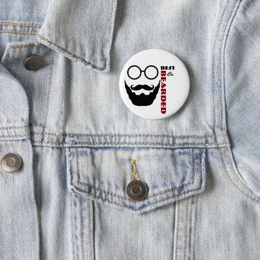 Bester bärtiger Knopf Button (Beispiel)
