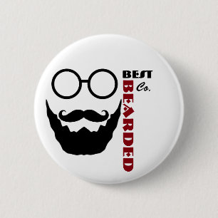 Bester bärtiger Knopf Button