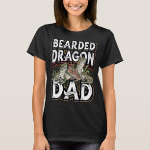 Bester bärtiger Vater je Bartete Drachenechse T-Shirt