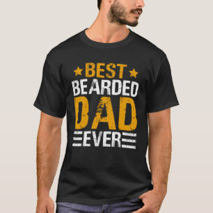 Bester bärtiger Vater je Vatertag Papa Men Vater T-Shirt