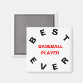 Bester Baseball-Player je Magnet (Vorderseite/Rückseite)