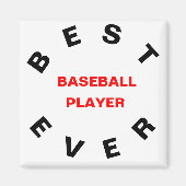 Bester Baseball-Player je Magnet (Vorne)