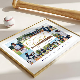 Bester Baseball-Trainer Aller Zeiten Team-Sport-Fo Poster