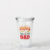 Bester Baseball-Vater je Acryltrinkbecher (Rückseite)