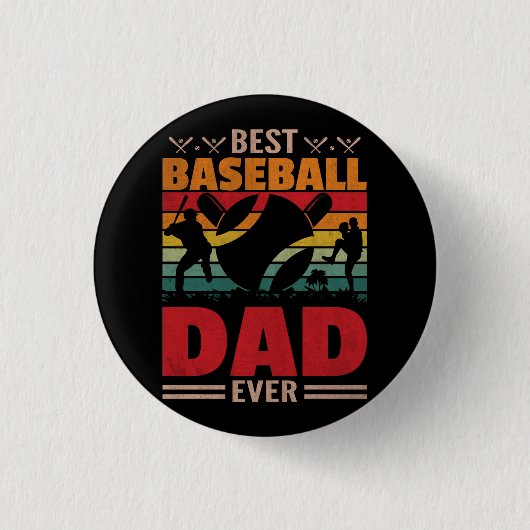 Bester Baseball-Vater je Button (Vorderseite)