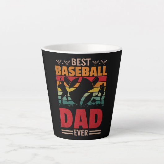 Bester Baseball-Vater je Milchtasse (Vorderseite)