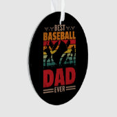 Bester Baseball-Vater je Ornament (Vorderseite)
