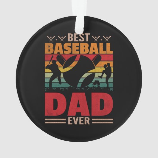 Bester Baseball-Vater je Ornament (Rückseite)