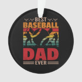 Bester Baseball-Vater je Ornament (Vorderseite)